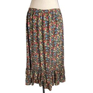 Coldwater Creek Multicolor Floral Maxi/Midi Skirt